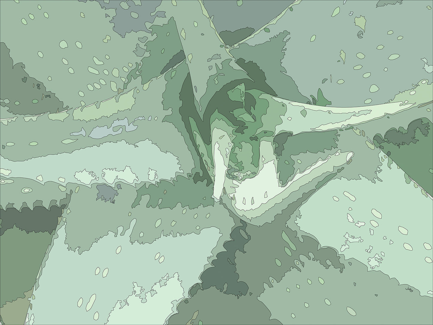 Succulent City 02 | Canvas Print